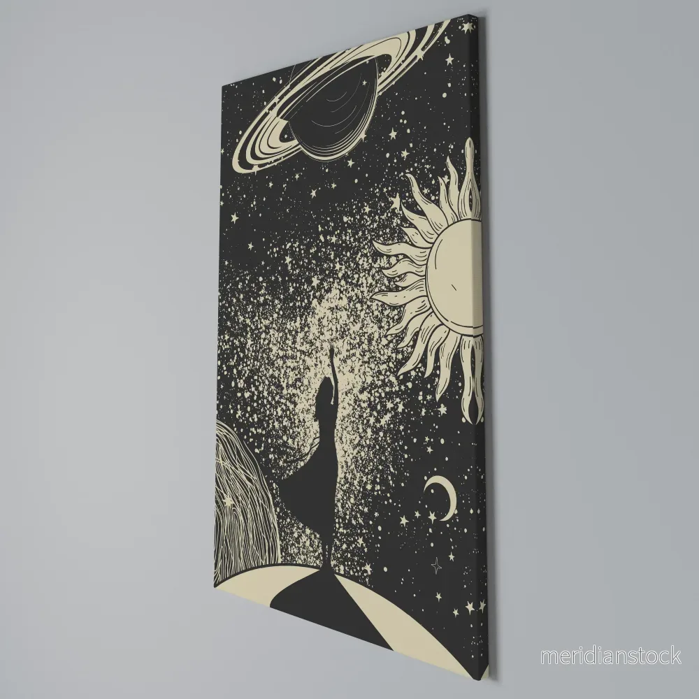 MYSTIC UNIVERSE Vertical Canvas Print - Bild 3