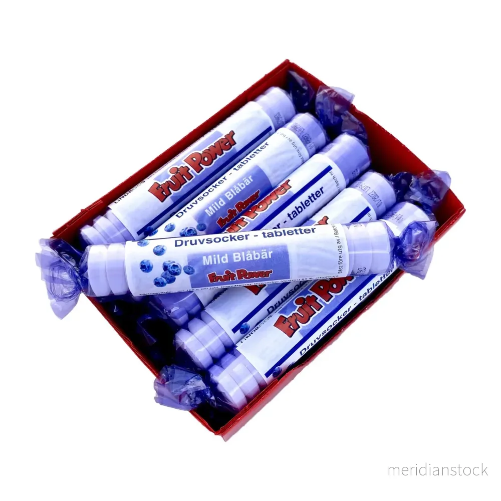 Druvsocker FruitPower Mild Blåbär 15-pack