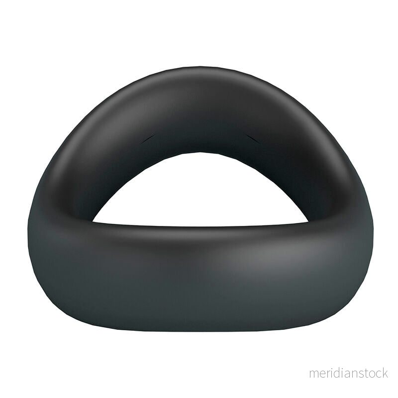 CRAZY BULL - VALEN ERGONOMIC SILICONE COCK RING BLACK - Bild 3