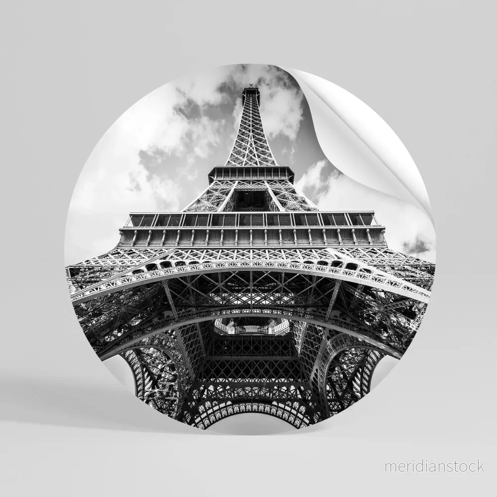 TIMELESS EIFFEL PERSPECTIVE Rund väggdekal TIMELESS EIFFEL PERSPECTIVE Rund väggdekal
