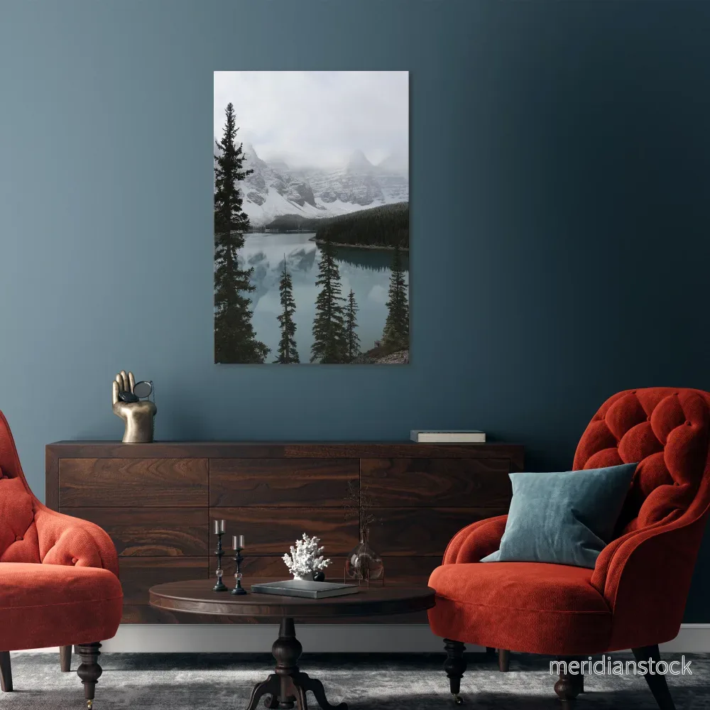 MISTY FOREST BOUNDARIES Vertical Canvas Print