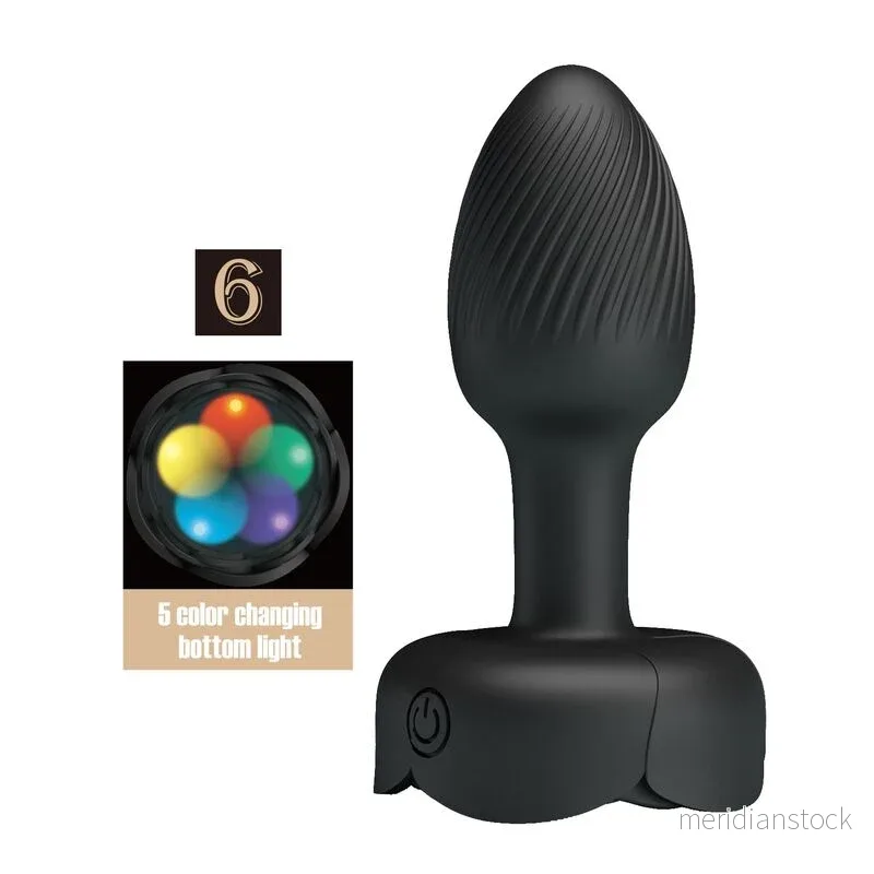 PRETTY LOVE - RECHARGEABLE VIBRATING ANAL PLUG 10 MODES BLACK - Bild 2