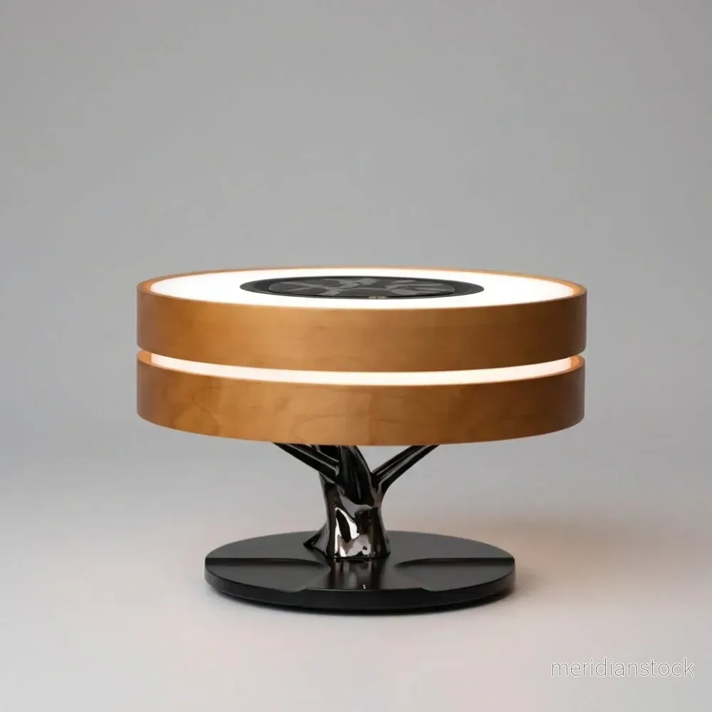 Lampa med trådlös laddfunktion och högtalare – AmbiLuxe - Bild 2
