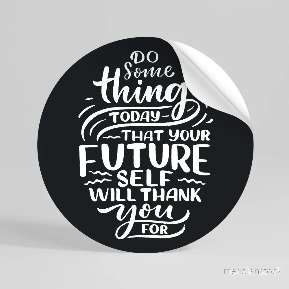 DO SOMETHING TODAY Rund väggdekal DO SOMETHING TODAY Rund väggdekal