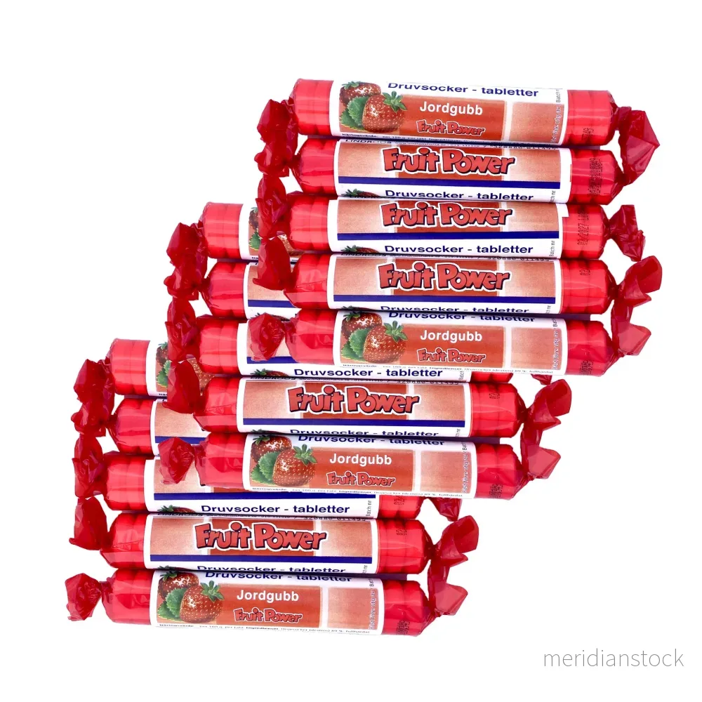 Druvsocker FruitPower Jordgubb 15-pack - Bild 3