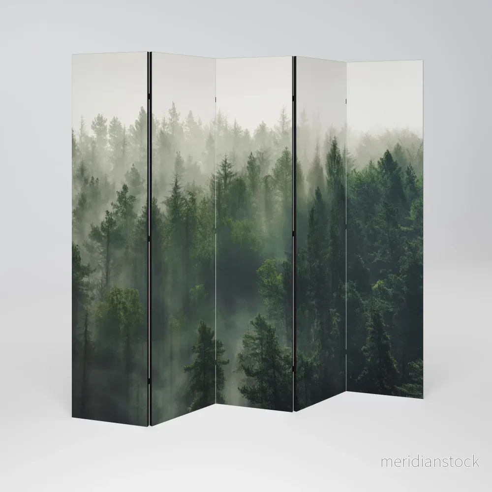MISTY FOREST Dekorativ rumsavdelare – 5 paneler - Bild 2