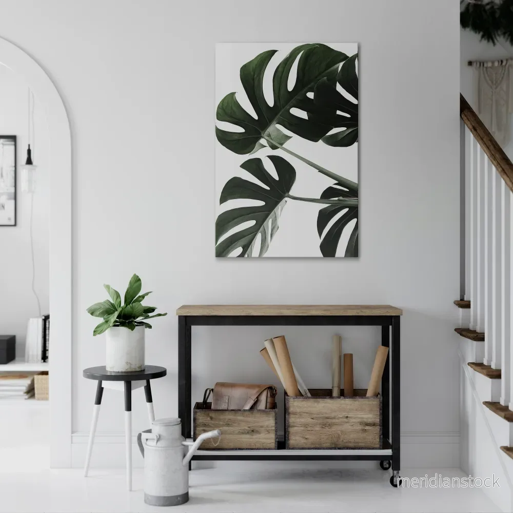 FOLIAGE FUSION Vertical Canvas Print