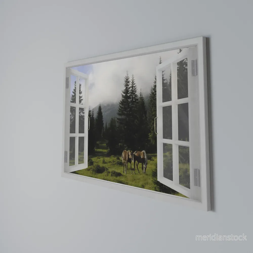 WINDOWS TO WANDER Horizontal Canvas Print - Bild 3
