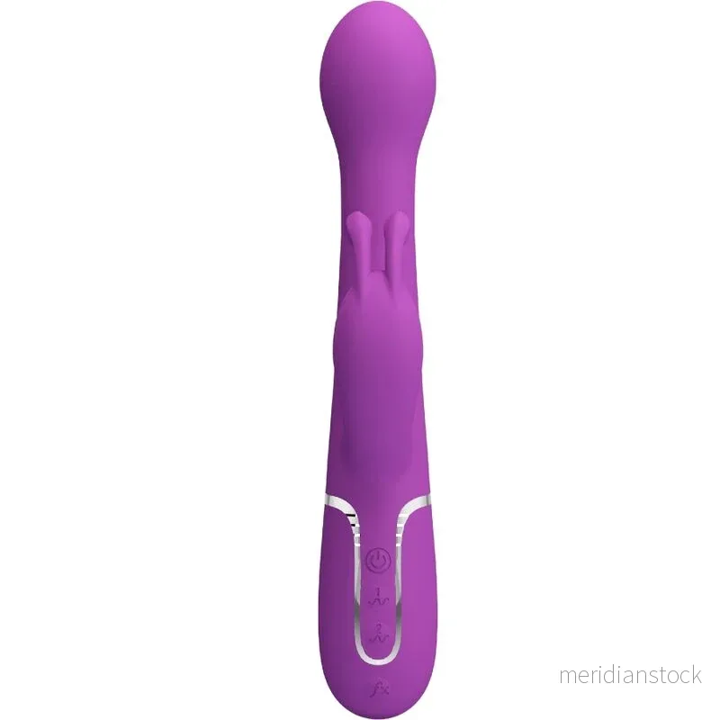 PRETTY LOVE - DEJON 3 IN 1 MULTIFUNCTION RABBIT VIBRATOR PURPLE
