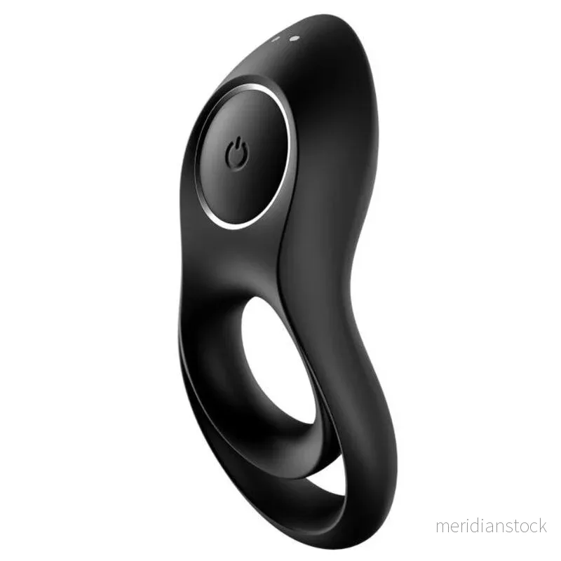 SATISFYER - LEGENDARY DUO RING VIBRATOR BLACK