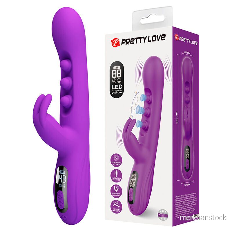 PRETTY LOVE - SABIEN RABBIT VIBRATOR WITH TAPPING STIMULATION AND PURPLE LED - Bild 2