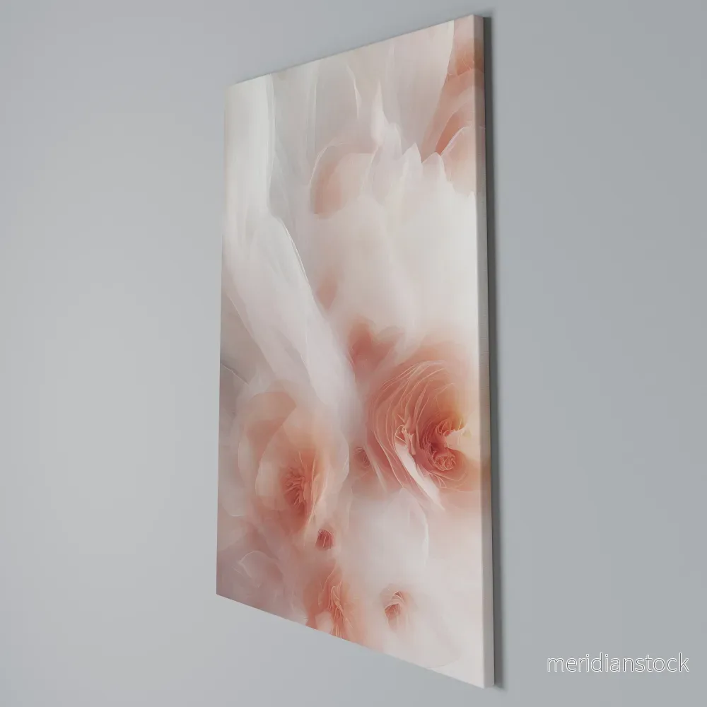 TENDER BLOSSOM VEIL Vertical Canvas Print - Bild 3
