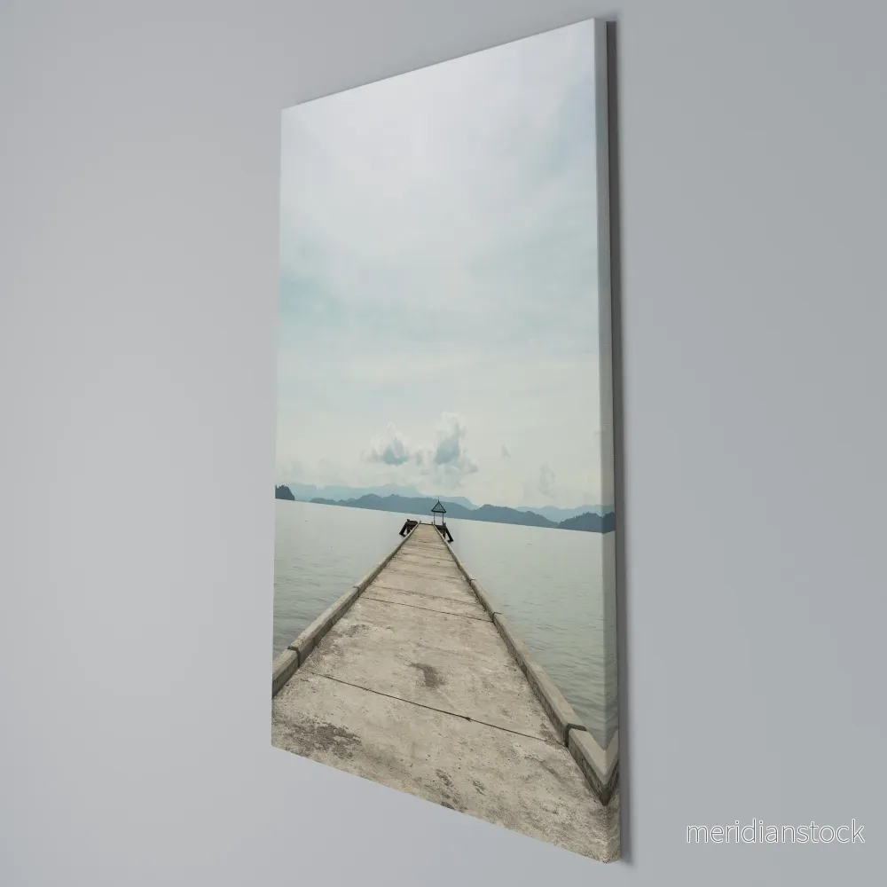 AQUA HORIZON Vertical Canvas Print - Bild 3