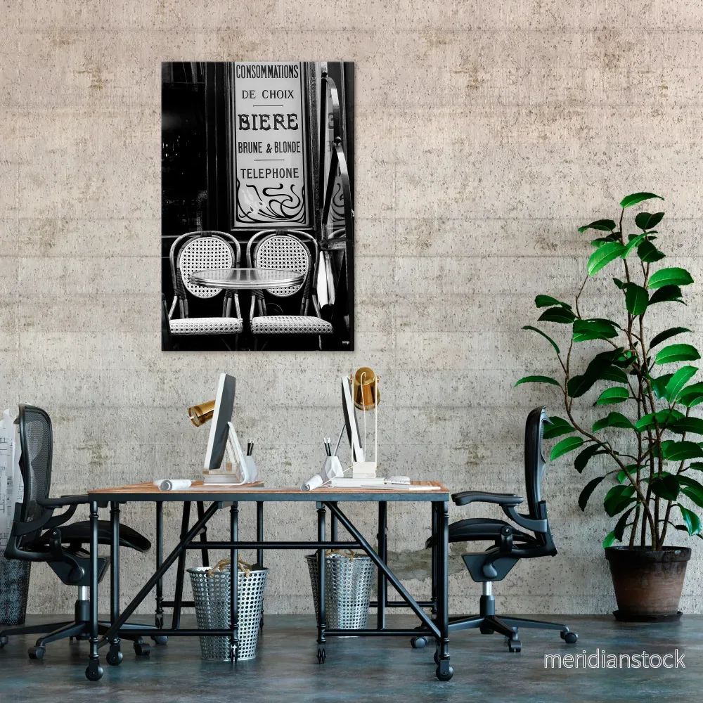 BISTRO VIBRATIONS Vertical Canvas Print BISTRO VIBRATIONS Vertical Canvas Print