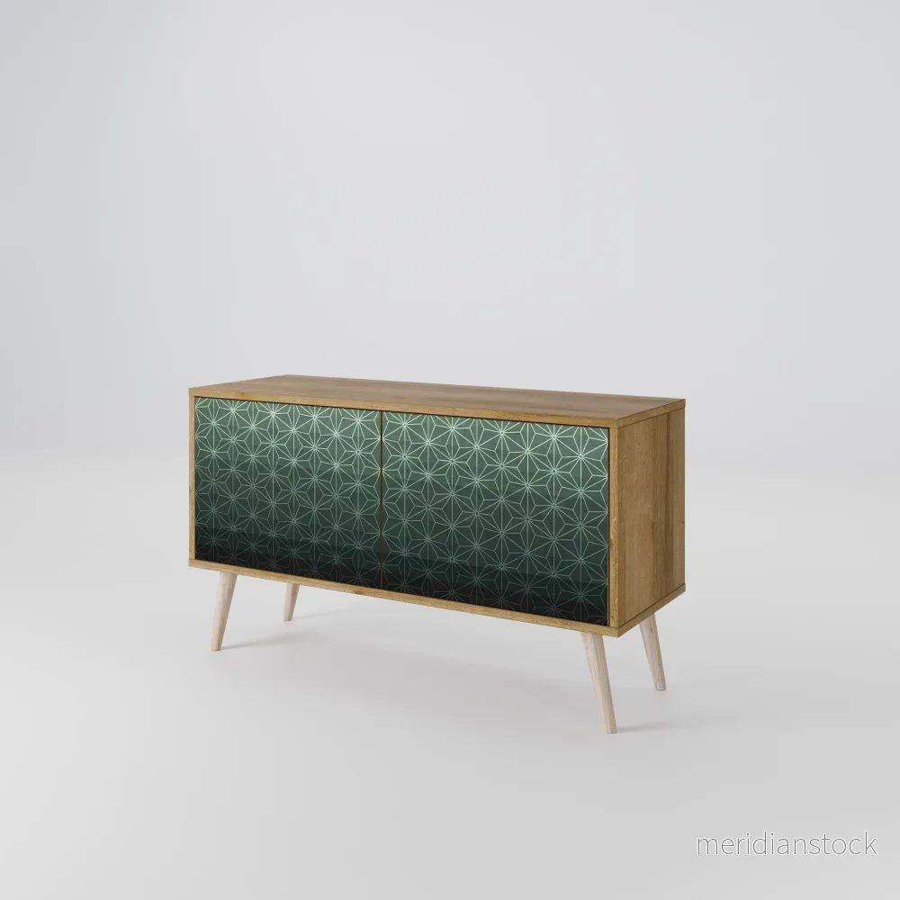ORNAMENTAL GLIMMER Kompakt TV-bänk med 2 dörrar ORNAMENTAL GLIMMER Kompakt TV-bänk med 2 dörrar