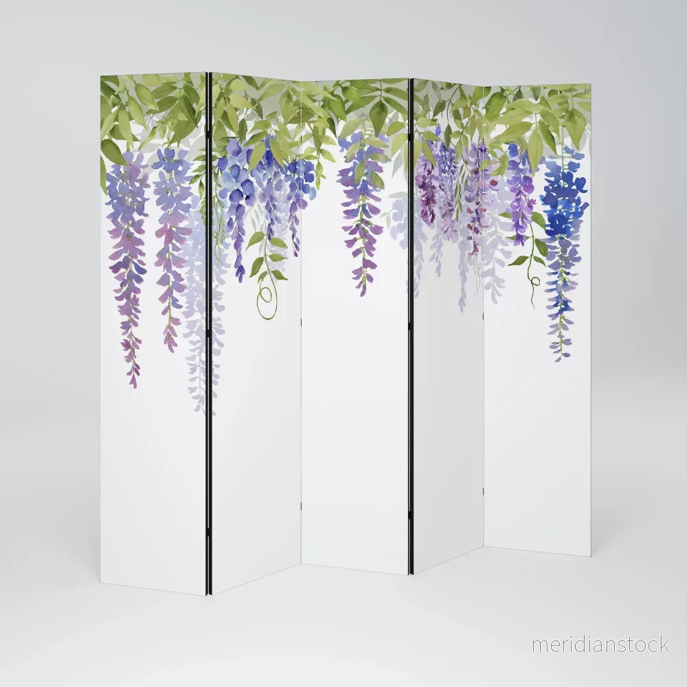 BOTANICAL BREEZE Dekorativ rumsavdelare – 5 paneler