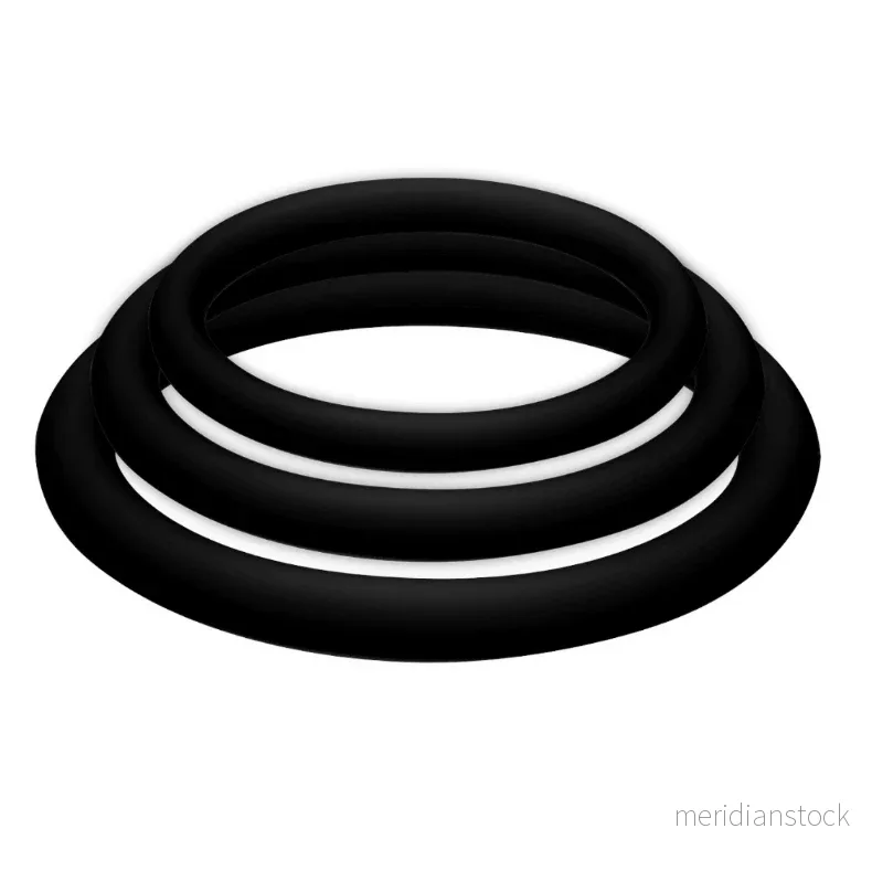 JOYDIVISION POTENZDUO - PLUS 3 BLACK RINGS SET - S, M, L