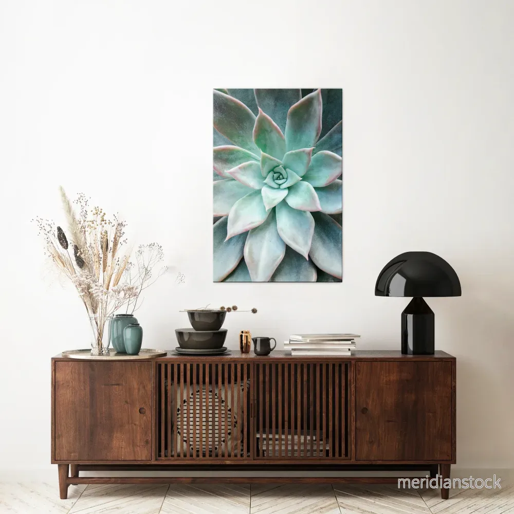 GEOMETRIC GARDEN MAGIC Vertical Canvas Print