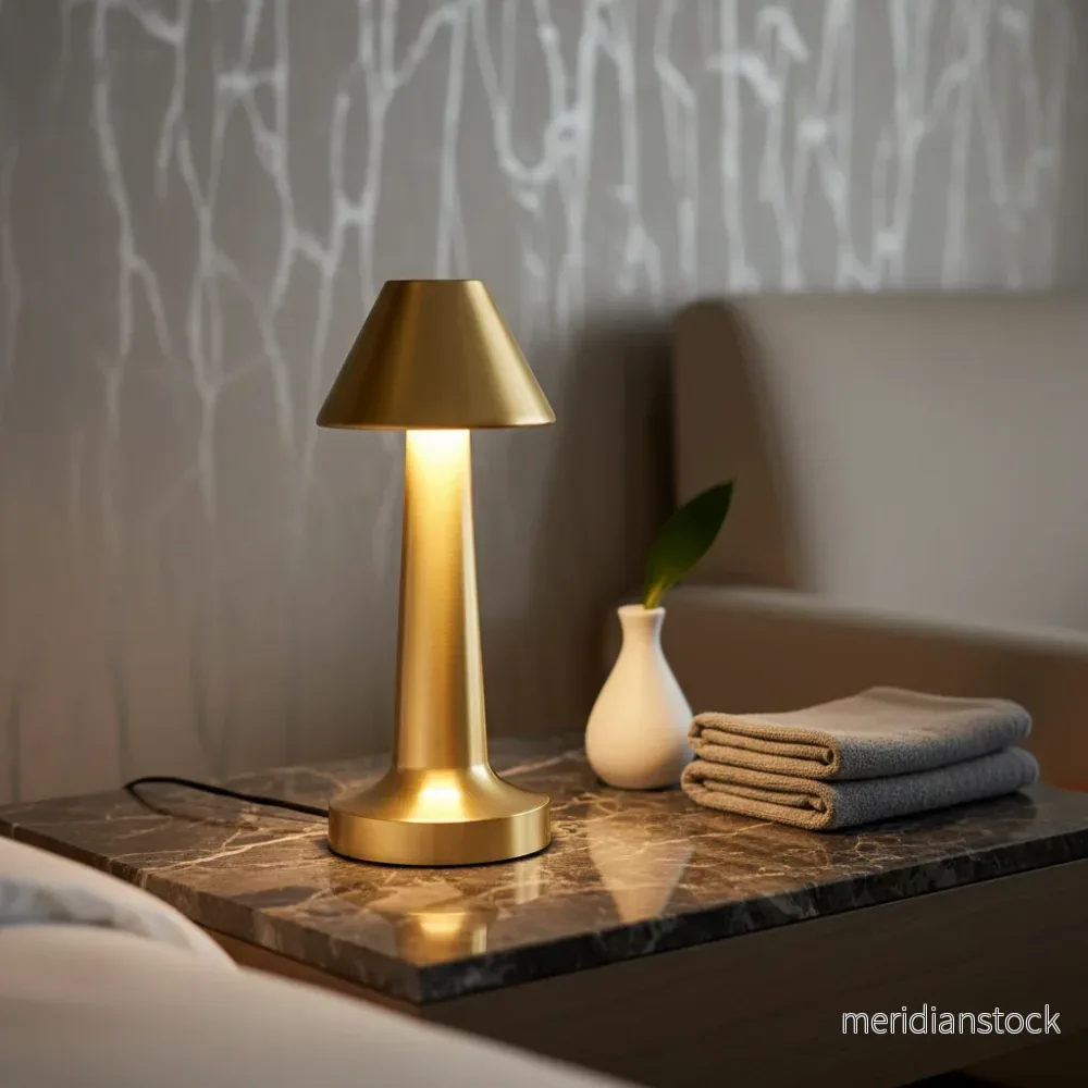Modern bordslampa i metall - Stilight