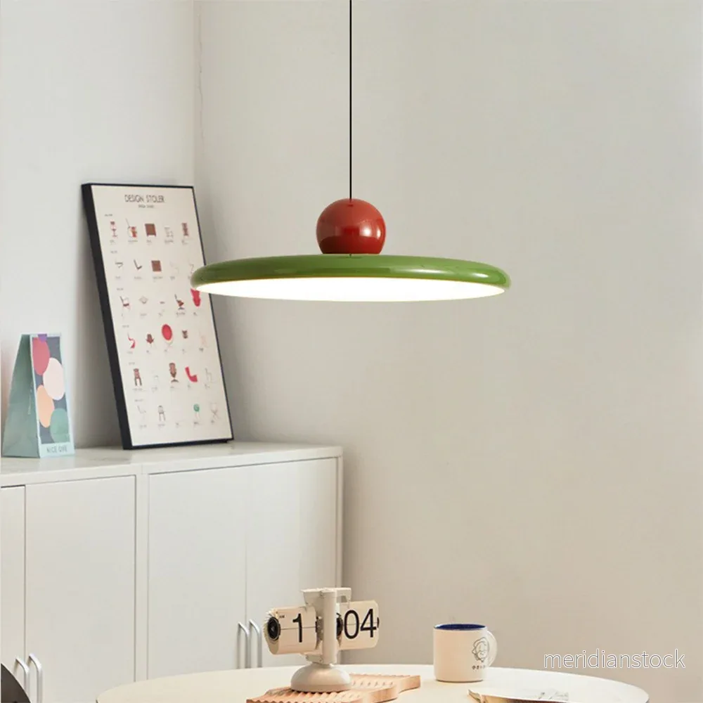 Pendellampa platt disk – nordisk minimalistisk LED-taklampa Pendellampa platt disk – nordisk minimalistisk LED-taklampa