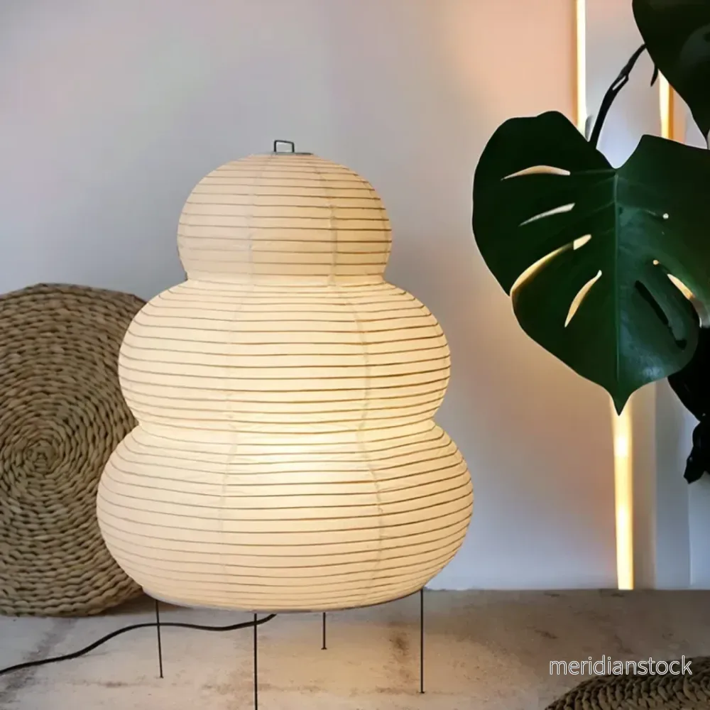 Japansk Wabi-Sabi golvlampa - SereneAura - Bild 2