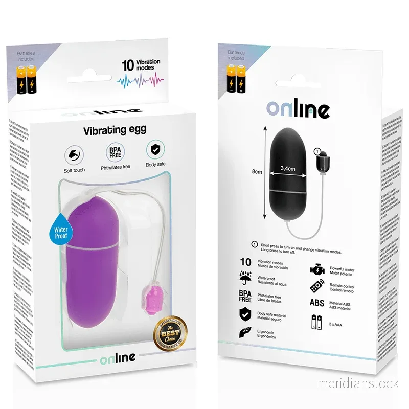 ONLINE - WATERPROOF VIBRATING EGG PURPLE - Bild 2