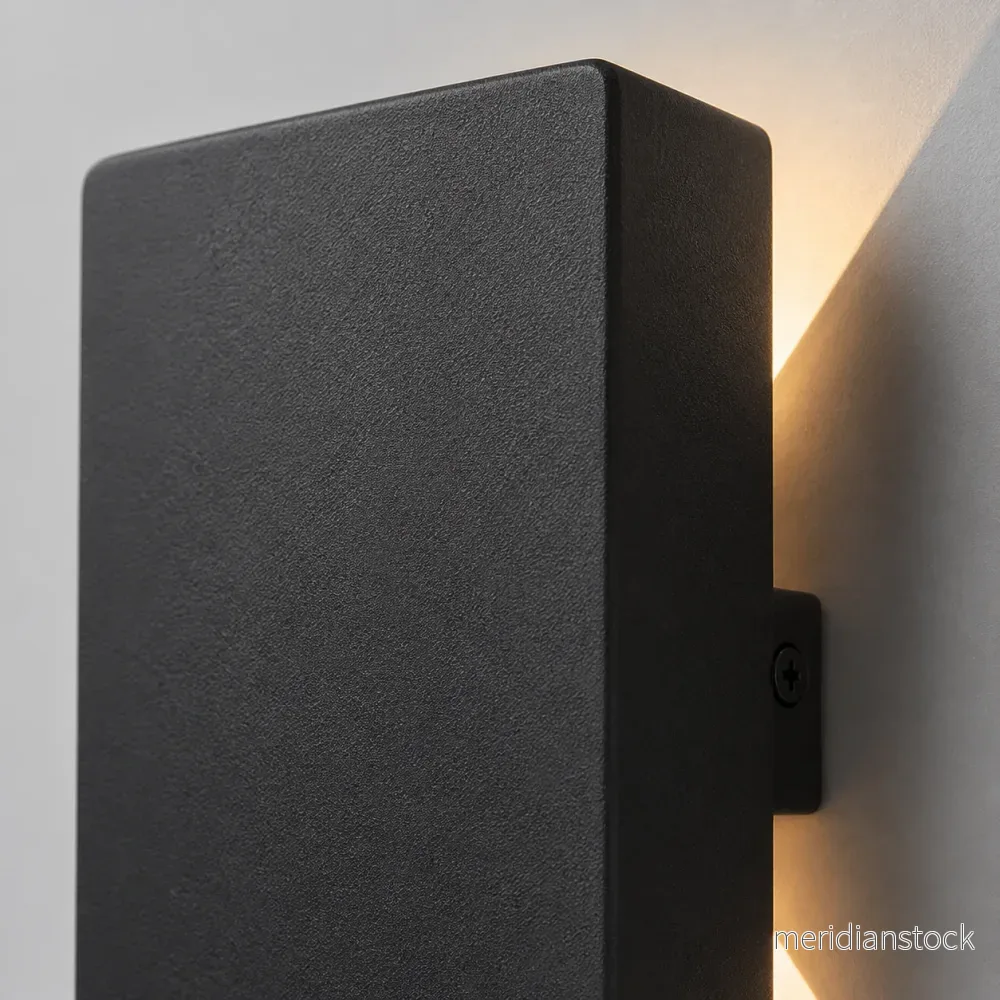 Utomhusvägglampa Kashti – vattentät rektangulär upp- och nerlampa - Bild 3