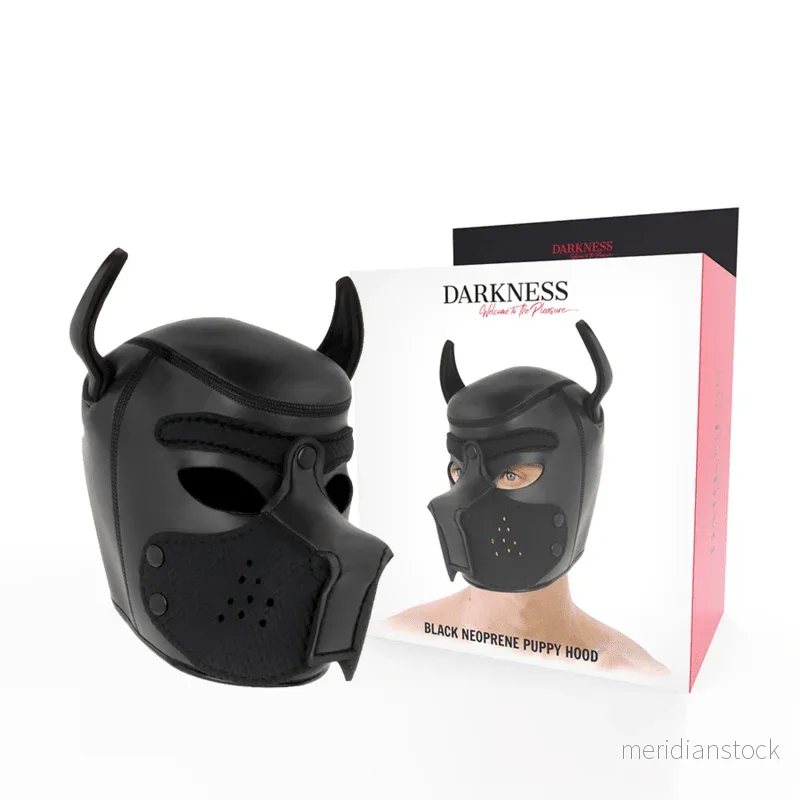 DARKNESS - NEOPRENE DOG MASK WITH REMOVABLE MUZZLE L - Bild 2