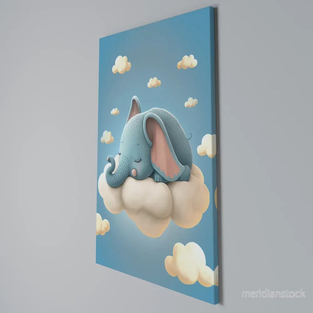 ELEPHANT DREAMS Vertical Canvas Print - Bild 3