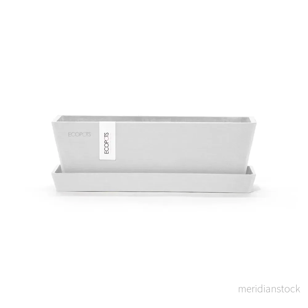 Kruka Bruge 25cm + krukfat vit - Bild 2