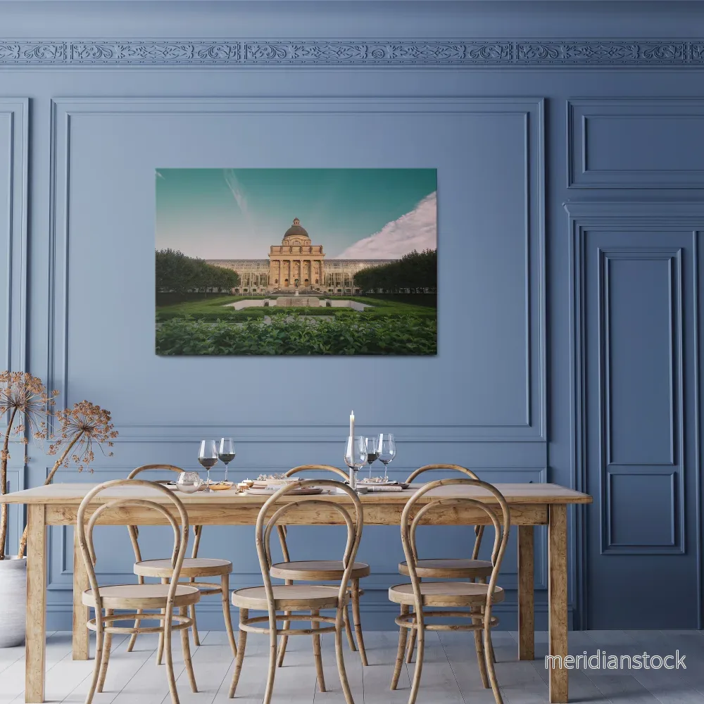 TRANQUIL PALACE VIEW Horizontal Canvas Print