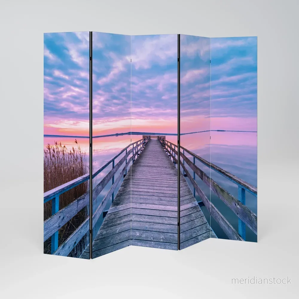 PASTEL PROMENADE Dekorativ rumsavdelare – 5 paneler