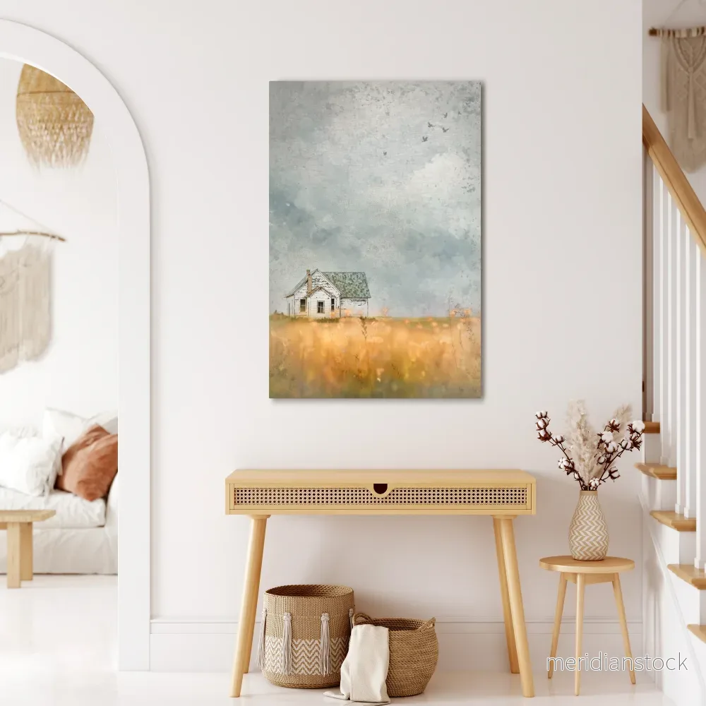 FIELDS OF FADING LIGHT Vertical Canvas Print - Bild 2