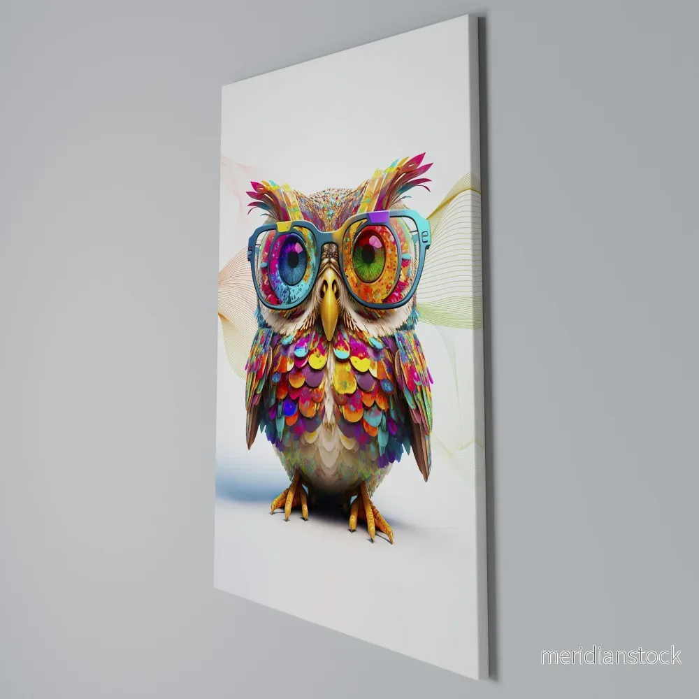 HOOT HOOT Vertical Canvas Print - Bild 3