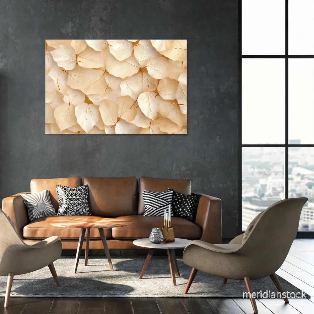 VELLUM LEAF SYMPHONY Horizontal Canvas Print - Bild 2