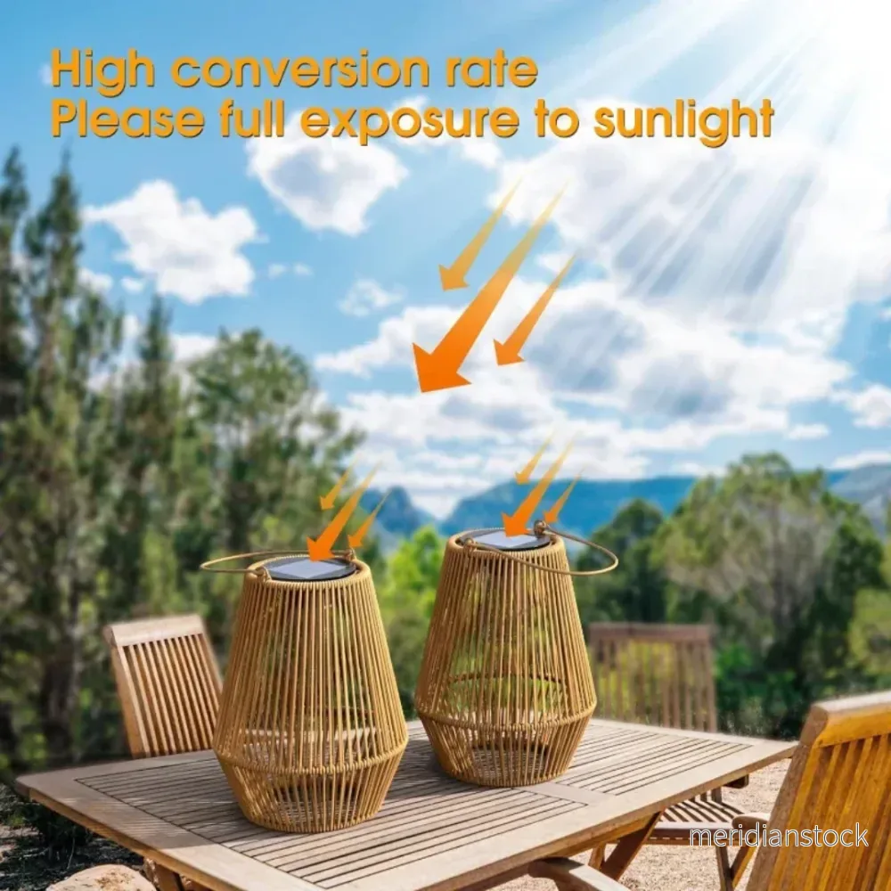 Handgjord Vattentät Solträdgårdslampa - SunWeave - Bild 2