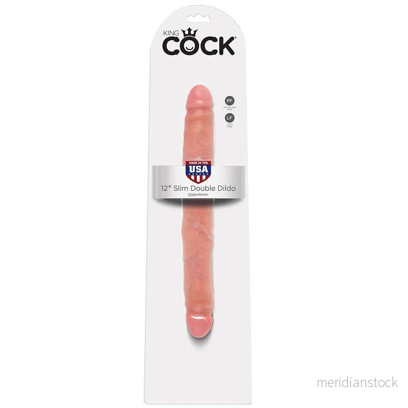 KING COCK - SLIM DOUBLE DILDO 30 CM