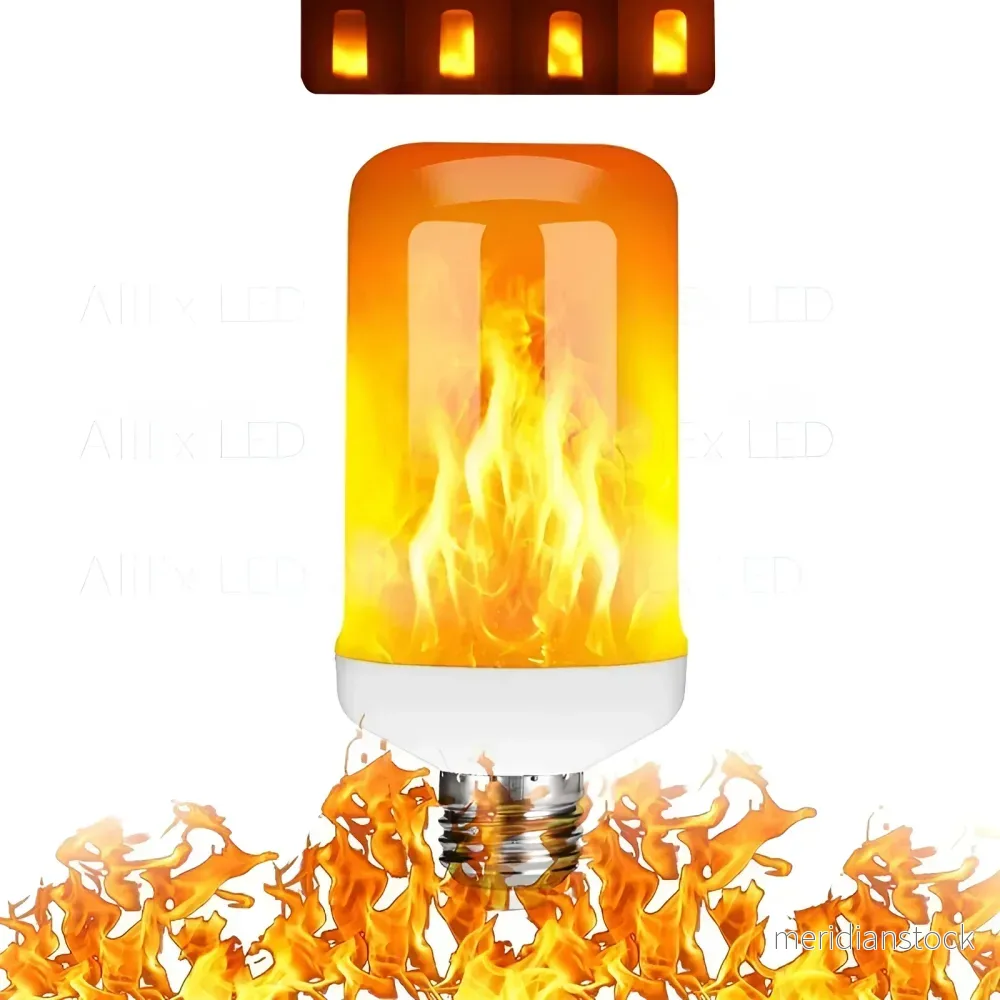 Lampa med flammeffekt - 9 W, simulerad flamma - Bild 2