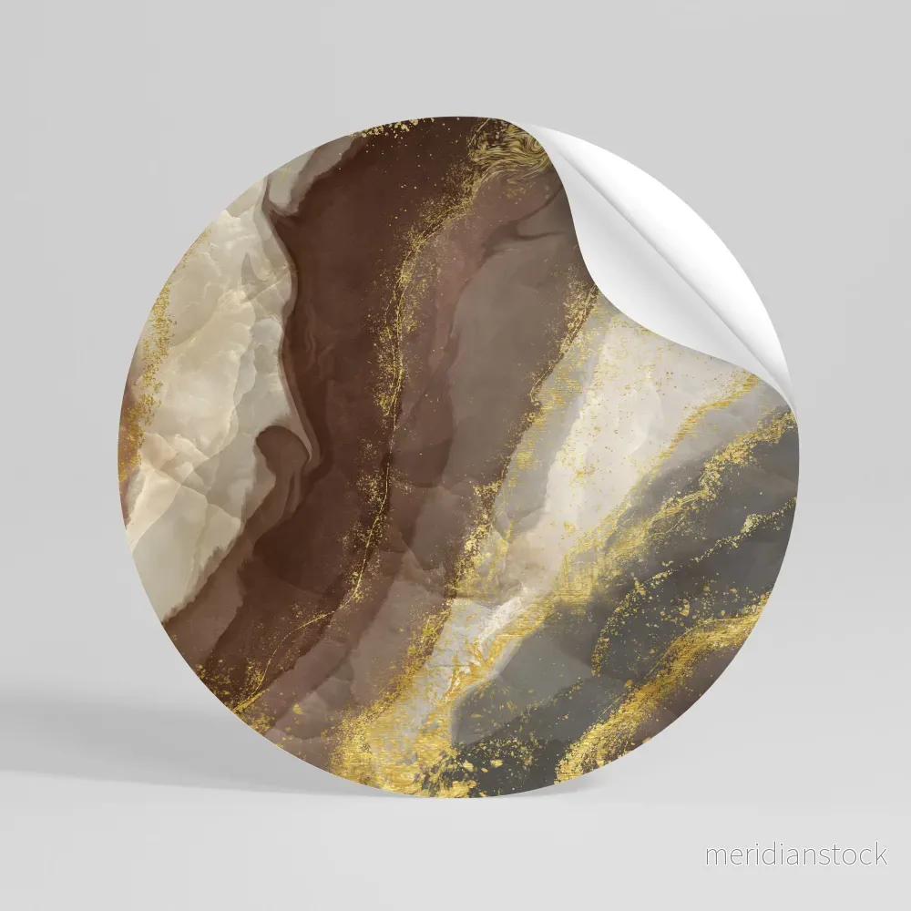 MARBLED ELEGANCE Rund väggdekal MARBLED ELEGANCE Rund väggdekal
