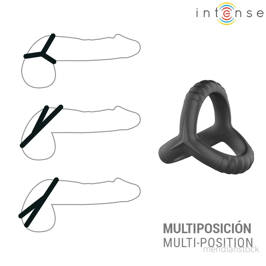 INTENSE - JOHN ADJUSTABLE TRIPLE PENIS RING MODEL 4 - Bild 3