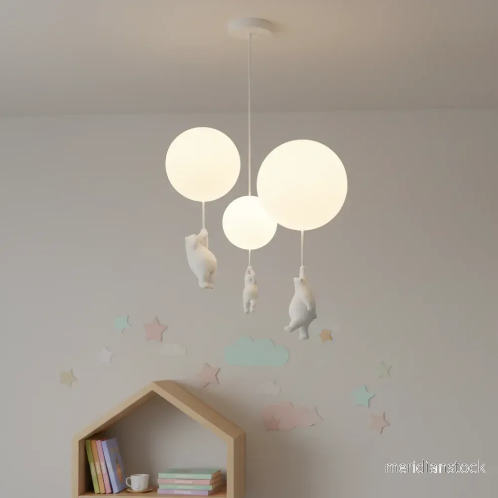 Lekfull barnrumslampa - BalloonBearo