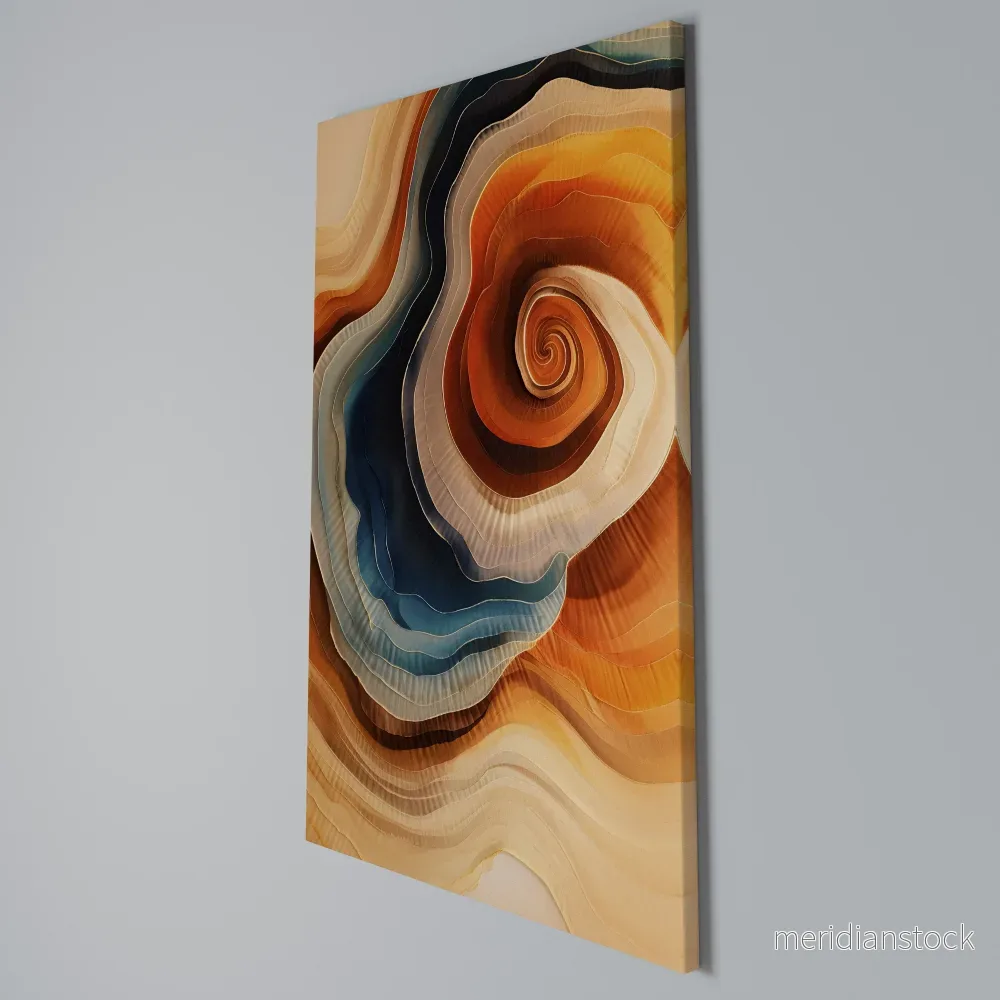 SPIRALING DREAMSCAPE Vertical Canvas Print - Bild 3