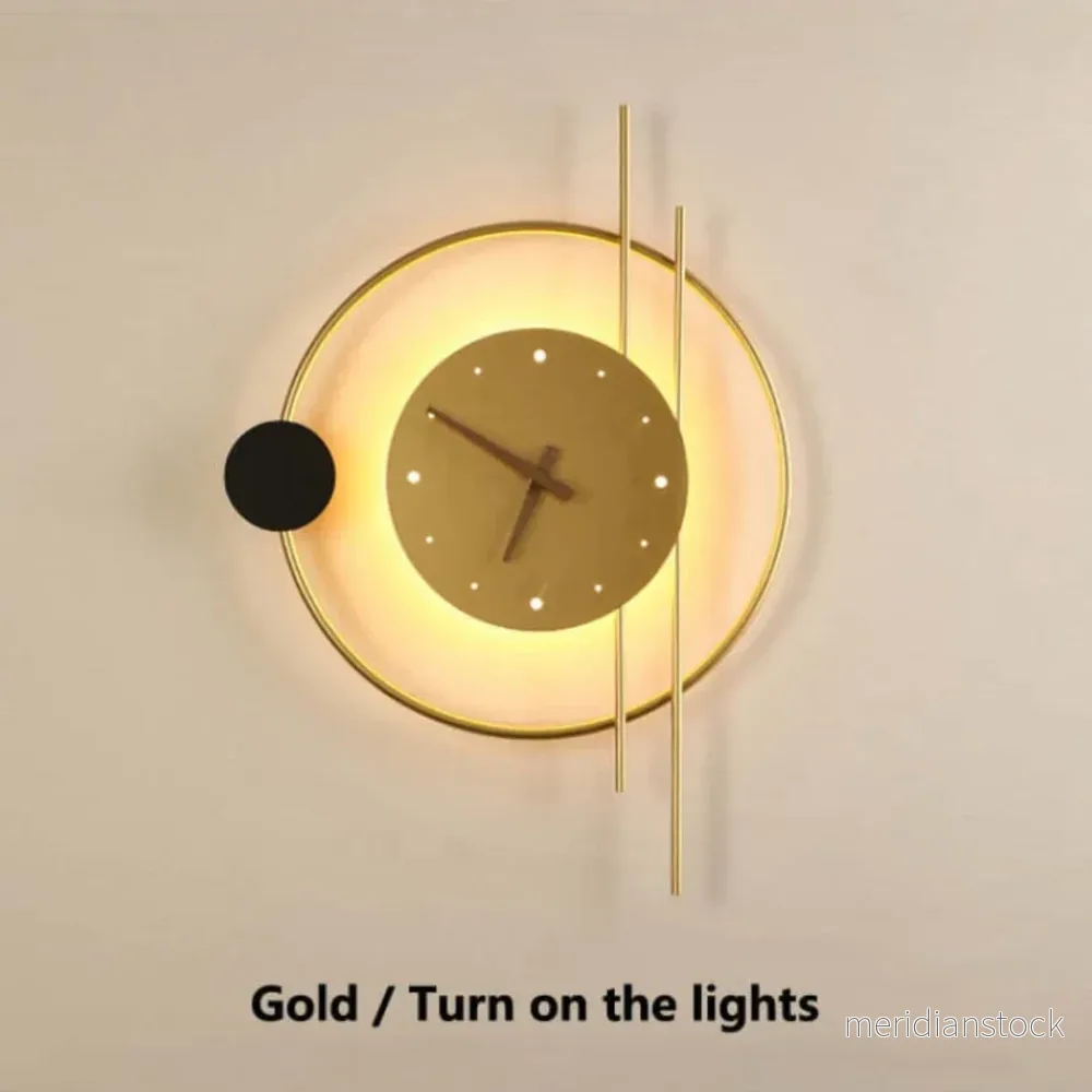 Moderna LED-väggklocklampa - Chronos - Bild 2
