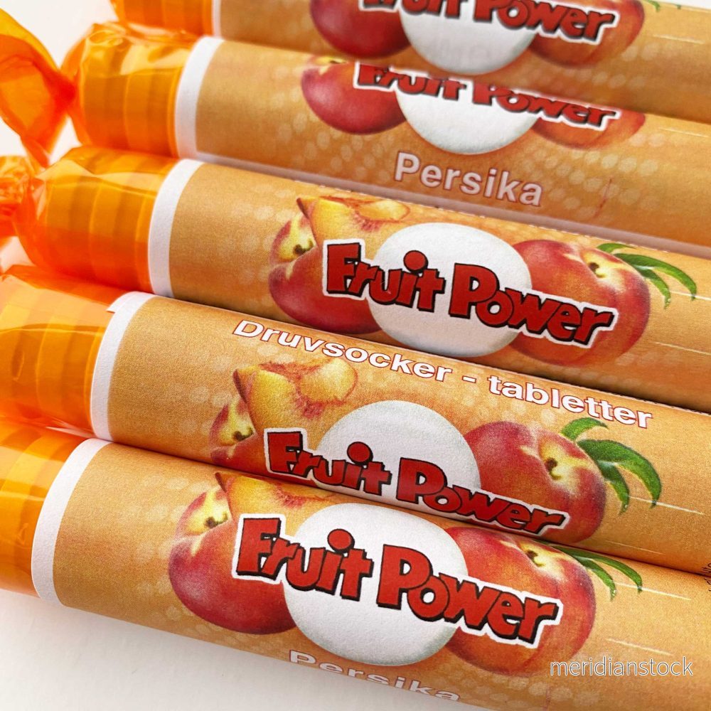 Druvsocker FruitPower Persika 5-pack - Bild 3