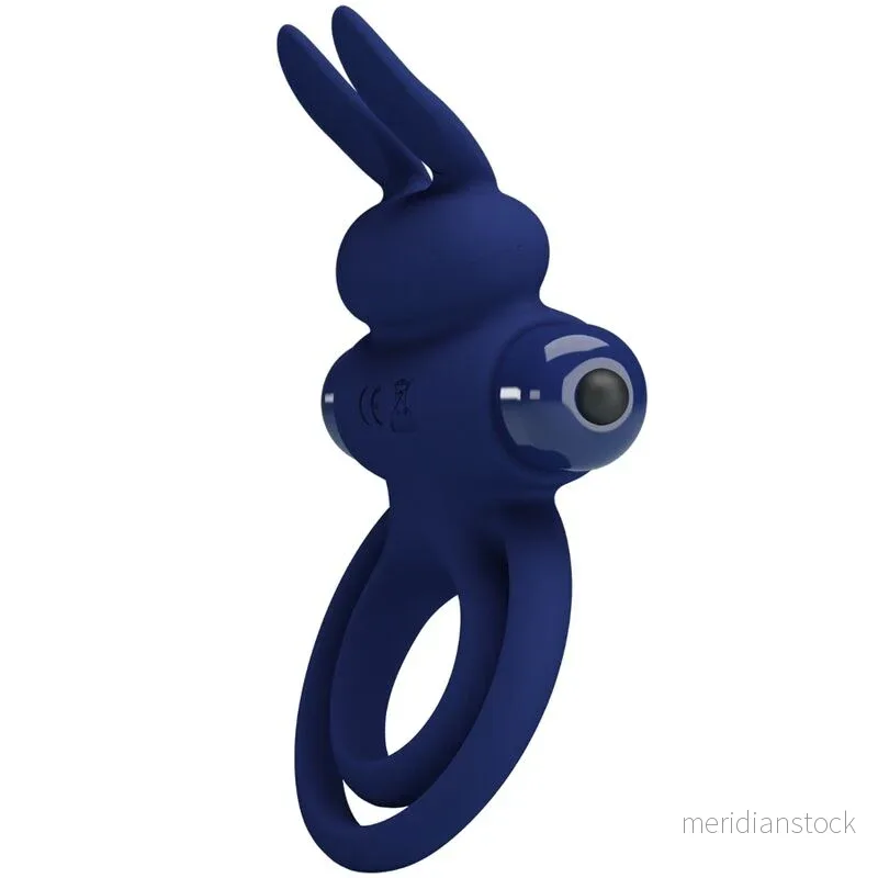 PRETTY LOVE - DAREY DOUBLE VIBRATING RING RABBIT BLUE - Bild 2