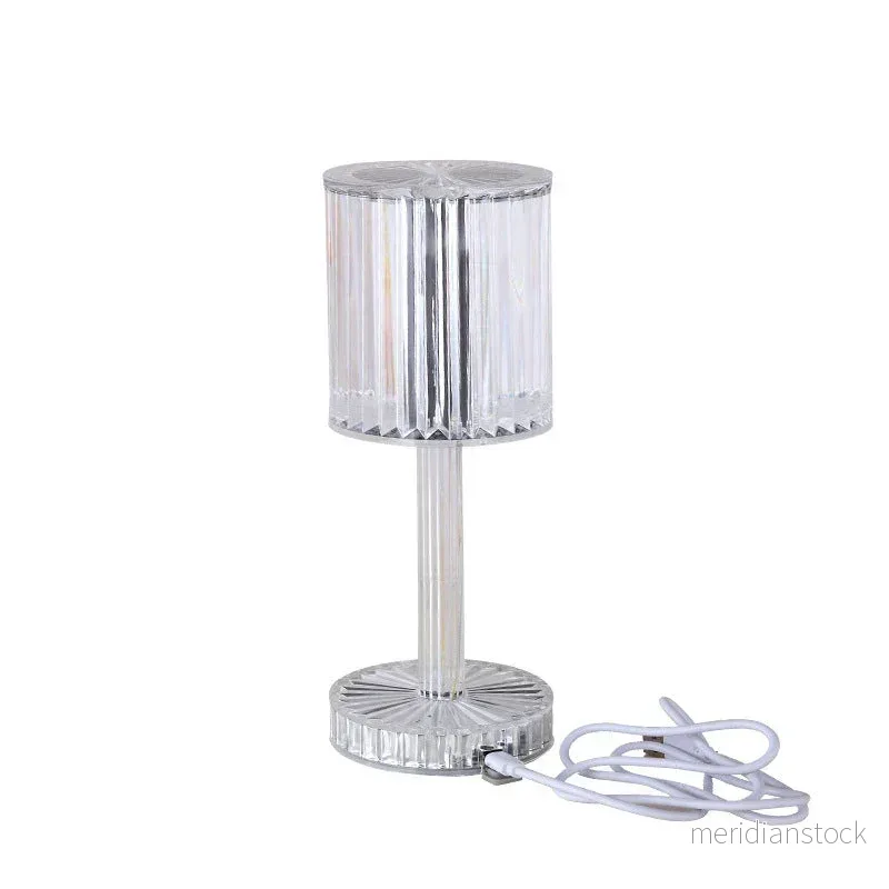 Dimbbar kristallbordslampa med modern belysning – Seraphine - Bild 3