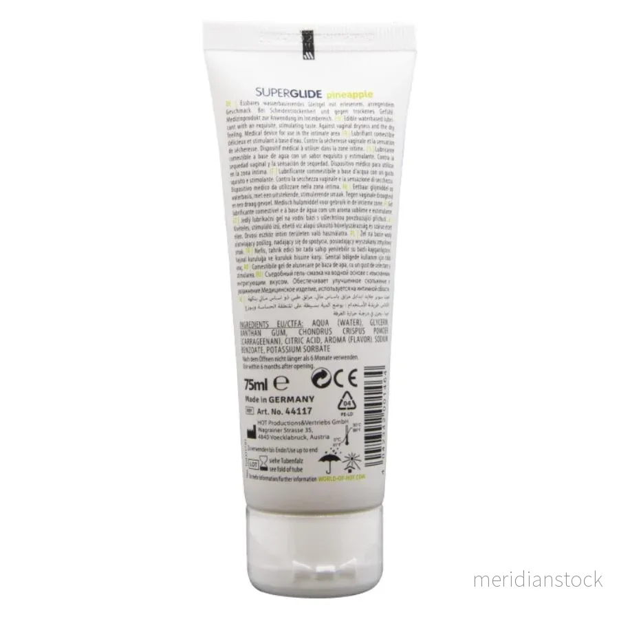 HOT - SUPERGLIDE EDIBLE LUBRICANT WATERBASED PINEAPPLE 75 ML - Bild 2