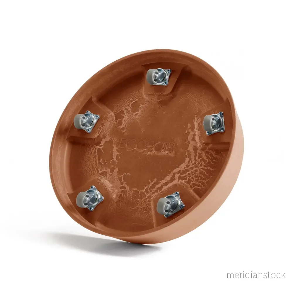 Krukfat Oslo med hjul 35cm terrakotta