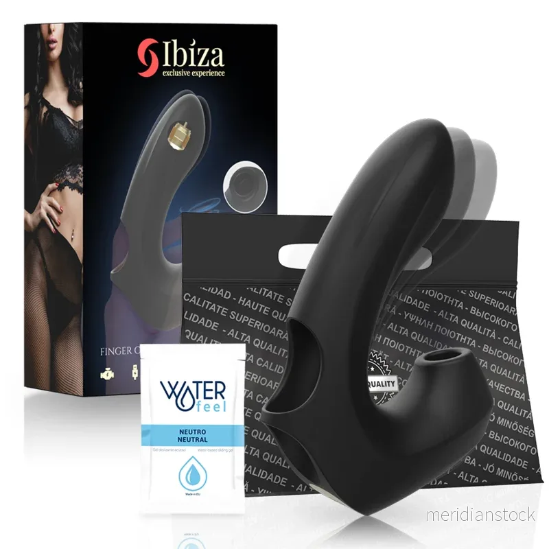 IBIZA - POWERFUL VIBRATING AND CLITORIS SUCTION THIMBLE
