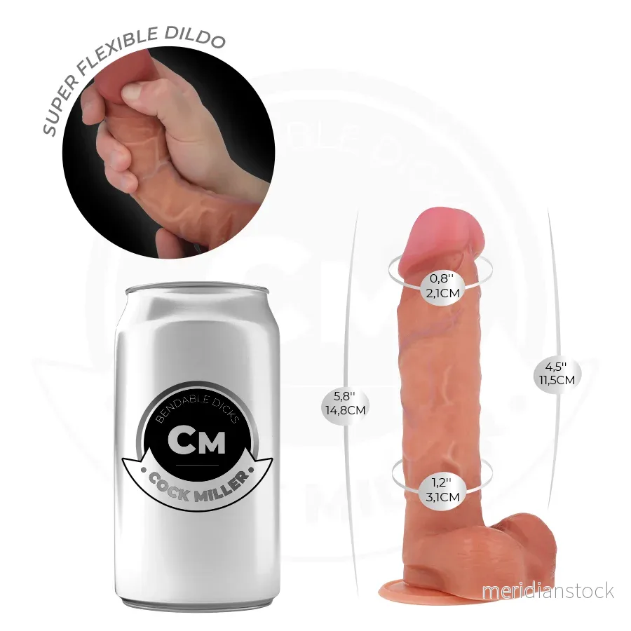 COCK MILLER - HYPERREALISTIC ARTICULABLE DILDO 14.8 CM